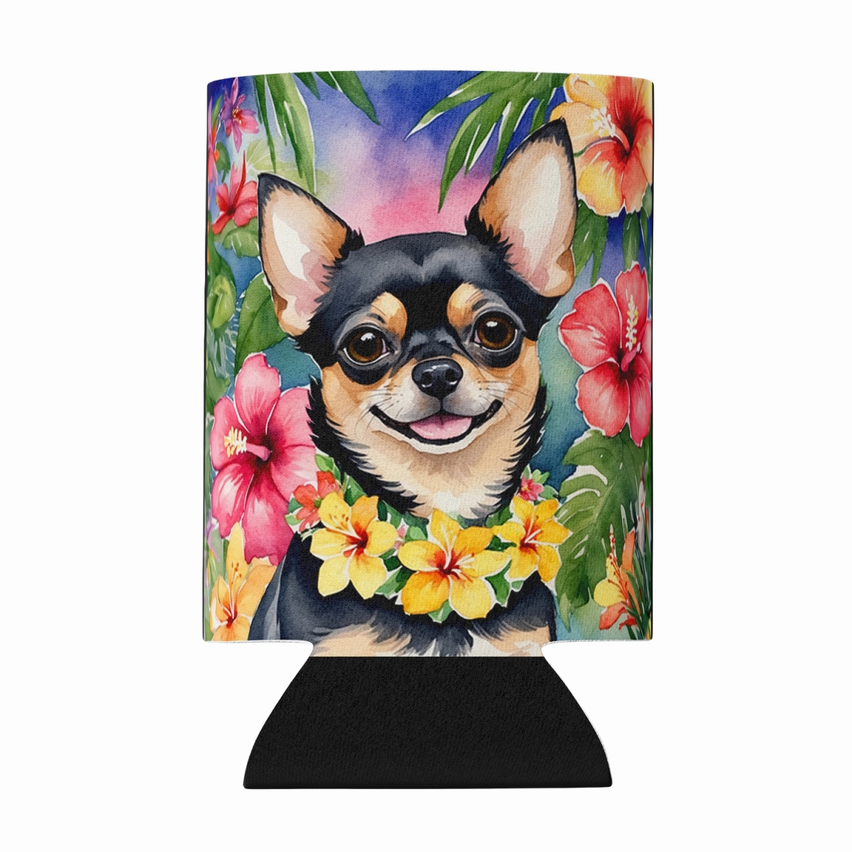 DAC6405CC 5 x 3 in. Chihuahua Luau Can or Bottle Hugger