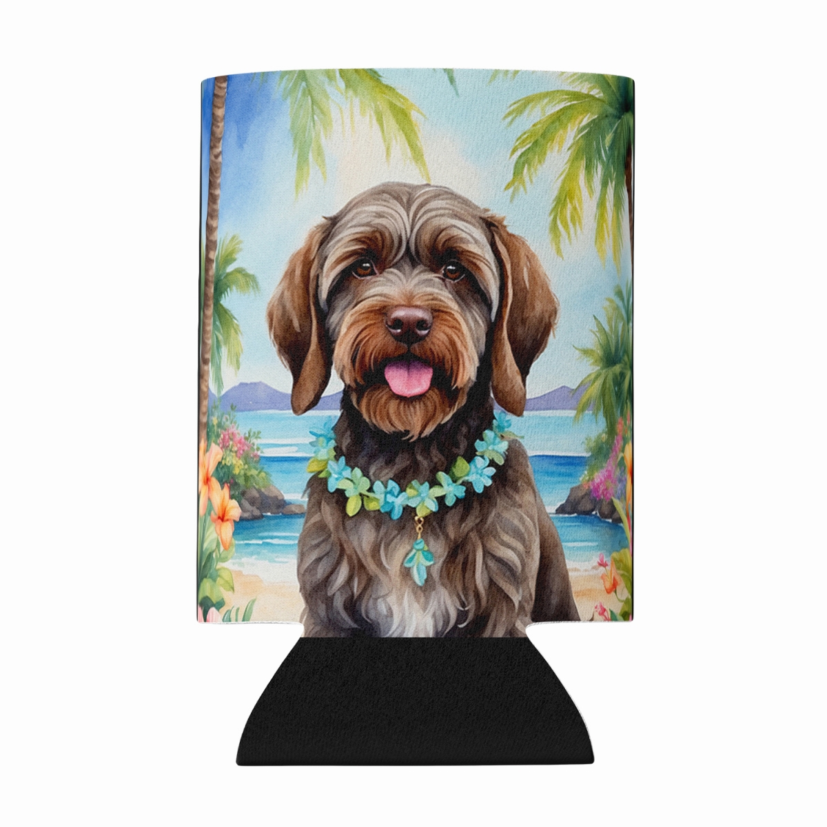 DAC6539CC 5 x 3 in. Wirehaired Pointing Griffon Luau Can or Bottle Hugger