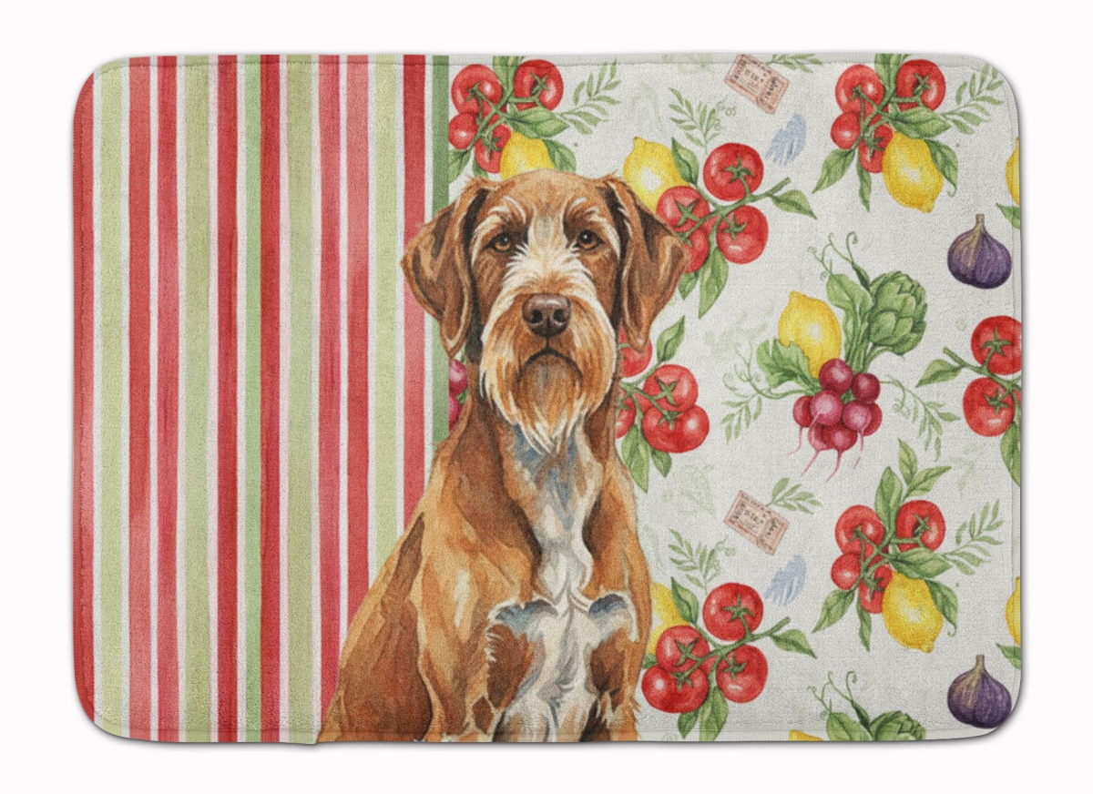 WDK8458RUG 19 x 27 in. Wirehaired Pointing Griffon Vegetables Memory Foam Kitchen Mat