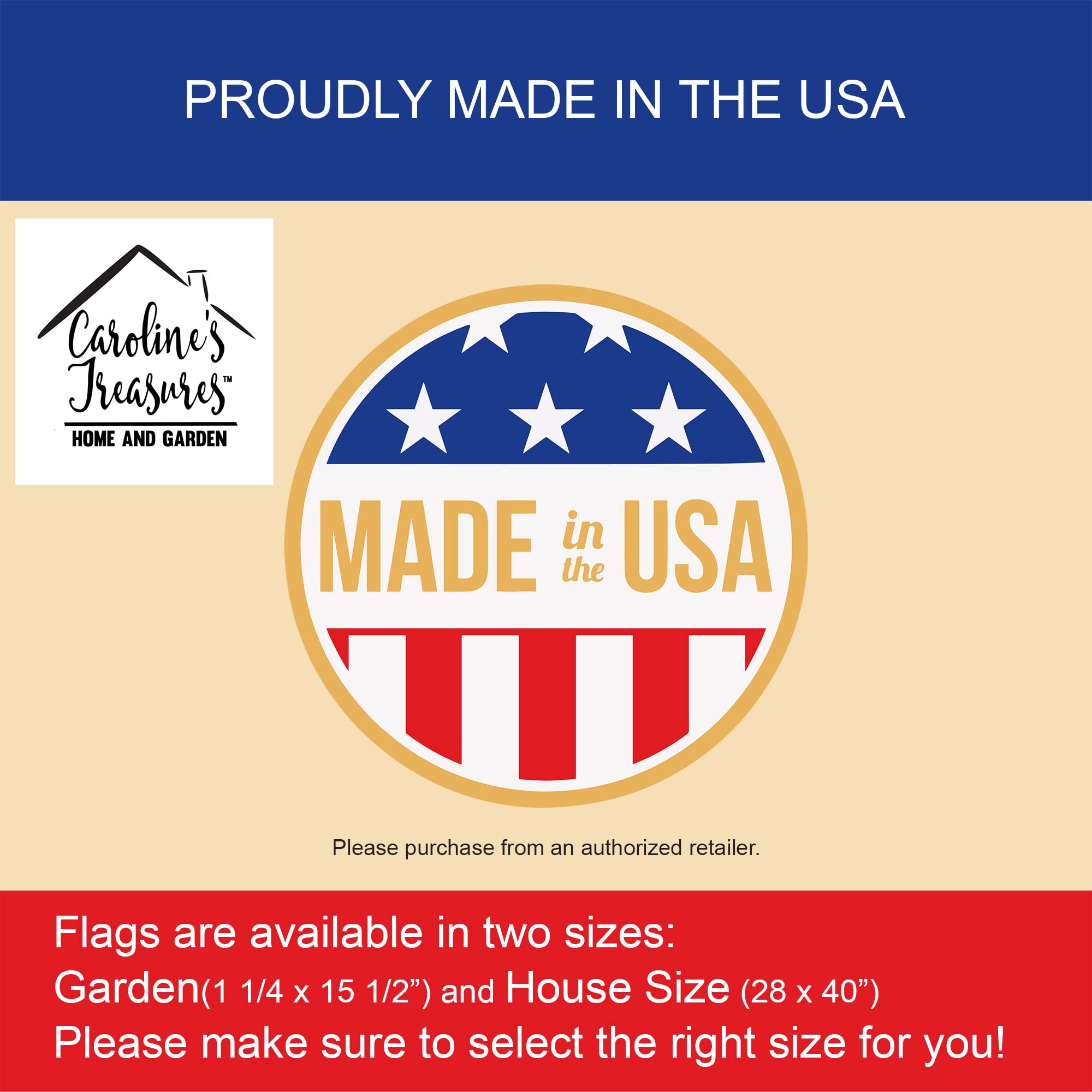 APH3630CHF New Baby in Bassinet Flag Canvas House Size