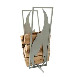 Picture of Curonian LRFlameS Flame Firewood Rack - Silver & Grey&#44; 31.5 x 10 x 20 in.