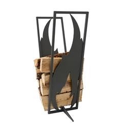 Picture of Curonian LRFlameBL Flame Firewood Rack - Black&#44; 31.5 x 10 x 20 in.