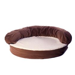 Picture of Carolina Pet 011220 Ortho Sleeper Bolster Bed - Chocolate&#44; Large