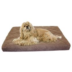 Picture of Carolina Pet 012320 Protector Pad Quilted Orthopedic Jamison Pet Bed - Chocolate&#44; Small