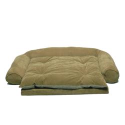 Picture of Carolina Pet 015380 Ortho Sleeper Comfort Couch with Removable Cushion - Sage&#44; Large