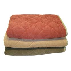 Picture of Carolina Pet 020350 Diamond Quilt Microfiber & Cloud Sherpa Throw for Pets - Chocolate
