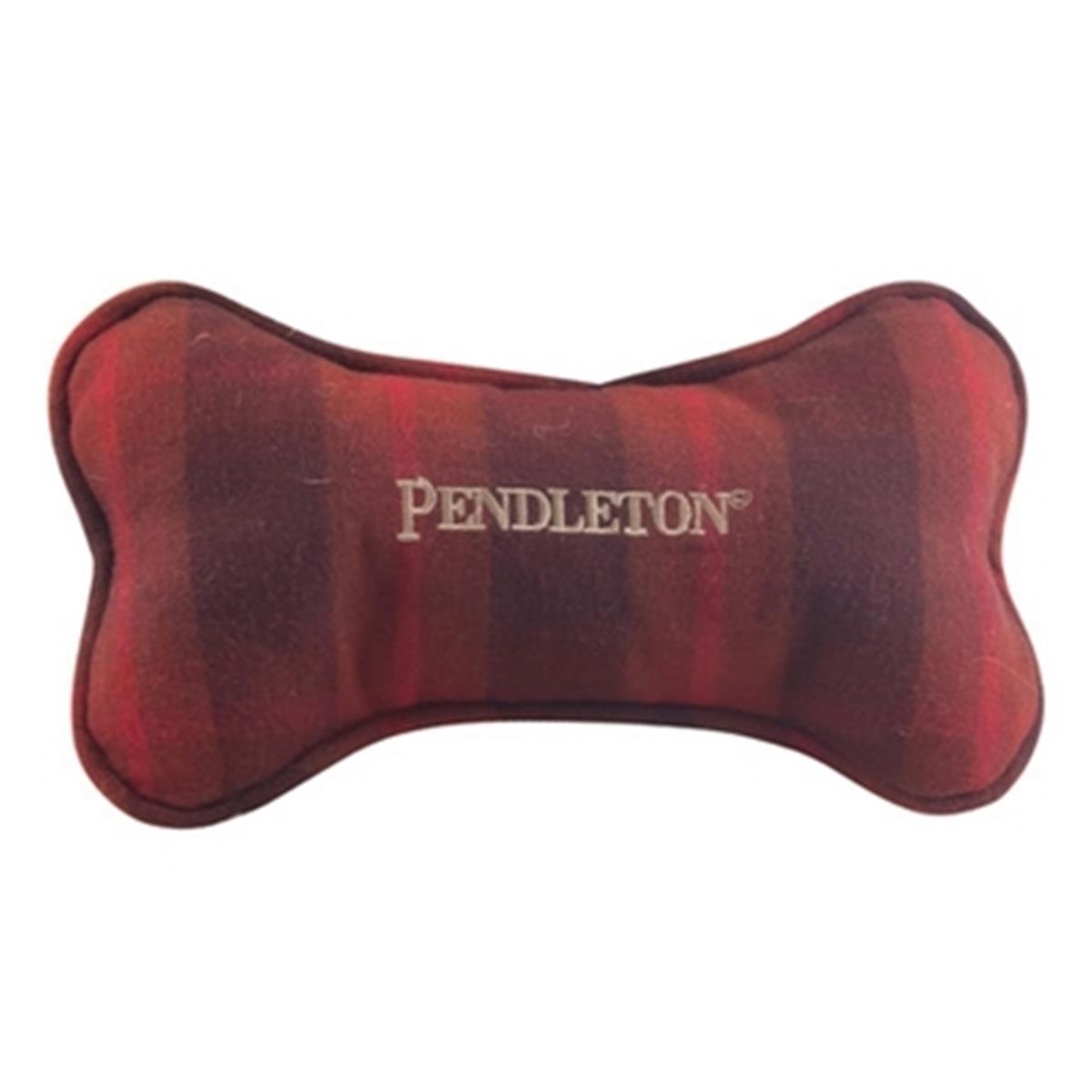 Picture of Carolina Pet 0PP7002-RED Pendleton Pet Bone Toy - Red Ombre Plaid