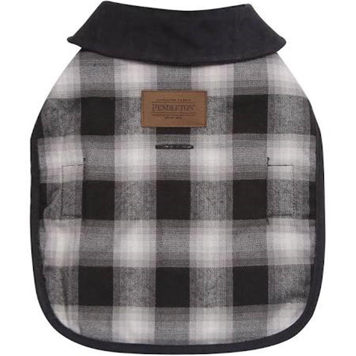 Picture of Carolina Pet 0PP3002-CHR Pendleton Pet Classics Dog Coat - Charcoal Ombre Plaid&#44; Small