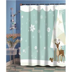 Picture of Carnation Home Fashions FSCC-FF 70 x 72 in. Christmas Ducky Fabric Shower Curtain Liner in Multi-Color