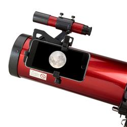 Picture of Carson RP-300SP 100 x 114 mm Newtonian Reflector Telescope with Universal Smartphone Digiscoping Adapter&#44; Red