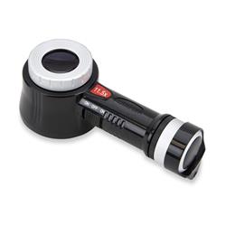 Picture of Carson CP-45 Pro Series MeasureLoupe 11.5x LED & UV Lighted Loupe Magnifier with Reticle Scale & Storage Case