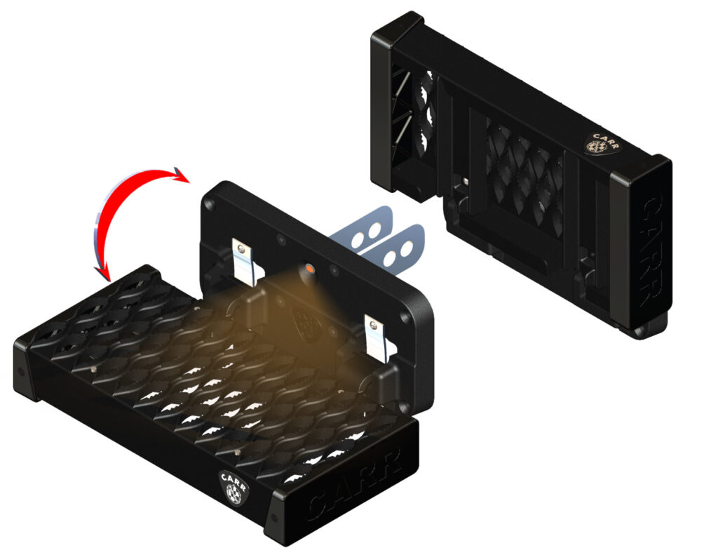 197001 Flip Single Step - Flat Mount - Black