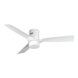 Picture of Carro VS523P-L12-W1-1-FM Spezia 52 in. Indoor & Damp Rated Outdoor Smart Ceiling Fan with Dimmable LED Light Kit&#44; Remote Control & Works