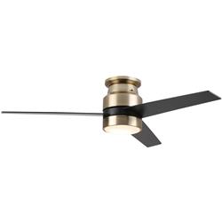 Picture of Carro VWGS-523B-L11-G2-1 Raiden 52 in. Indoor Smart Ceiling Fan with LED Light Kit&#44; Wall Control & Works
