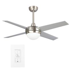 Picture of Carro VWGS-484C-L11-SC-1 Neva 48 in. Indoor Smart Ceiling Fan with LED Light Kit&#44; Wall Control & Works