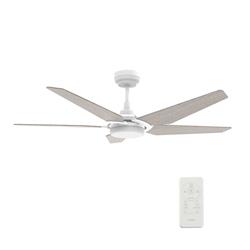 Picture of Carro VS525B-L22-W6-1 Woodrow 52 in. Smart Ceiling Fan with Remote&#44; Light Kit Included & Works