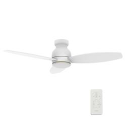 Picture of Carro VS483Q-L12-W1-1 Trento 48 in. Smart Ceiling Fan with Remote&#44; Light Kit Included & Works