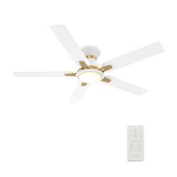 Picture of Carro VS525J-L12-W1-1G-FM Espear 52 in. Smart Ceiling Fan with Remote&#44; Light Kit Included & Works