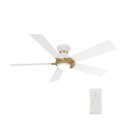 Picture of Carro VS525J1-L11-W1-1G-FM Ascender 52 in. Smart Ceiling Fan with Remote&#44; Light Kit Included & Works