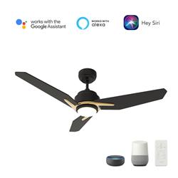 Picture of Carro VS563J3-L11-B2-1G Tracer 56 in. Smart Ceiling Fan with Remote&#44; Light Kit Included & Works