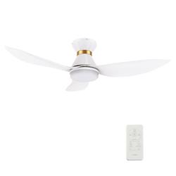 Picture of Carro VS453V-L12-W1-1-FMA Ryatt 45 in. Smart Ceiling Fan with Remote&#44; Light Kit Included & Works