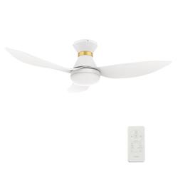 Picture of Carro VS453V-L22-W1-1-FMA Ryatt 45 in. Smart Ceiling Fan with Remote&#44; Light Kit Included & Works