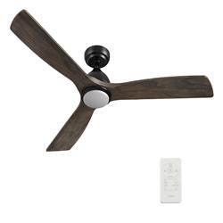 Picture of Carro VS483N3-L11-BM3-1 Riley 48 in. Smart Ceiling Fan with Remote&#44; Light Kit Included & Works