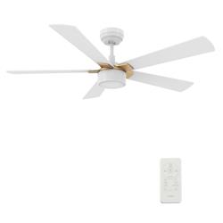 Picture of Carro VS525B5-L11-W1-1G Stockton 52 in. Smart Ceiling Fan with Remote&#44; Light Kit Included & Works