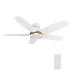 Picture of Carro VS485Q5-L12-W1-1-FMA Granville 48 in. Smart Ceiling Fan with Remote&#44; Light Kit Included & Works