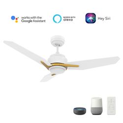 Picture of Carro VS483J3-L11-W1-1G Tracer 48 in. Smart Ceiling Fan with Remote&#44; Light Kit Included & Works