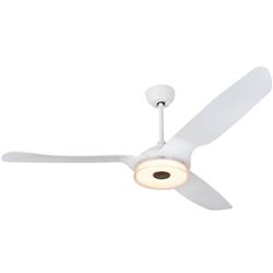 Picture of Carro VS563F-L13-W1-1 Fletcher 56 in. Indoor & Outdoor Smart Ceiling Fan with Dimmable LED Light Kit&#44; Remote Control & Works