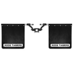 ck Tamers 2 in. Hub Mudflap System Matte Black & Stainless Steel Trim Plates