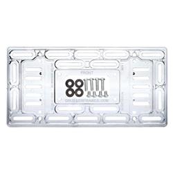 Cruiser Accessories 79000 Universal License Plate Mount, Clear
