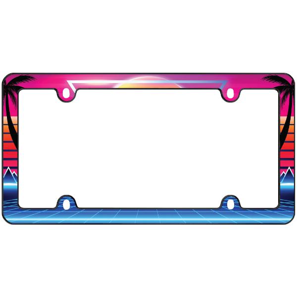 Cruiser Accessories 23760 Synthwave License Plate Frame, Black