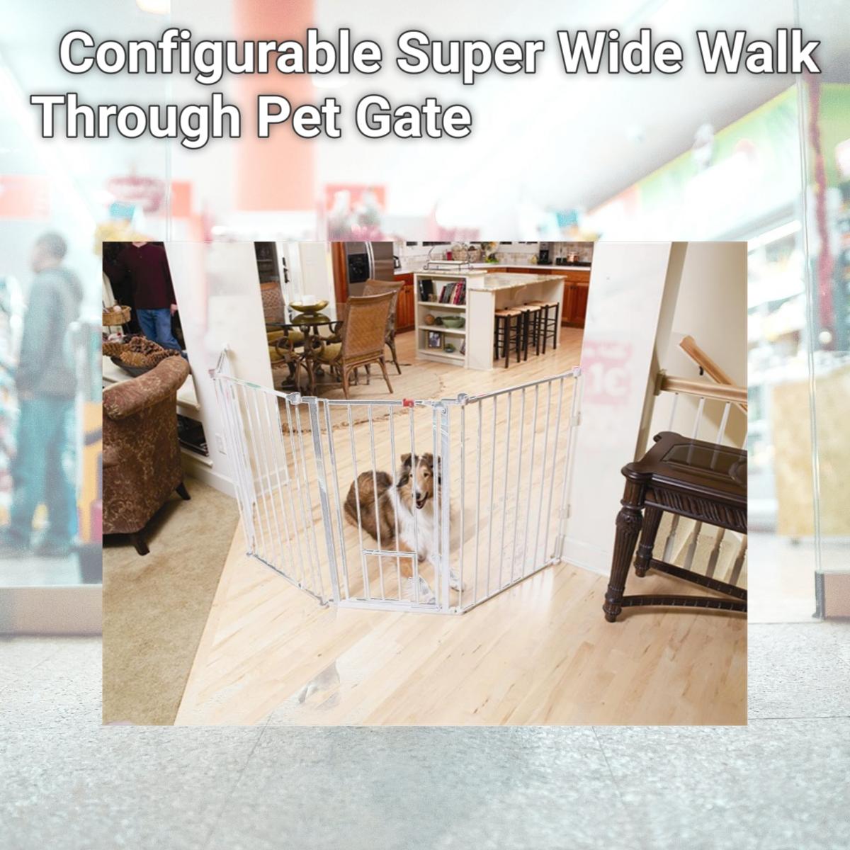 Picture of Carlson 1510PW Configurable Super Wide Walk Through Pet Gate