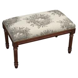 Picture of 123 Creations CS036BCGY Birds Nest Solid Wood Bench - Wood Stain