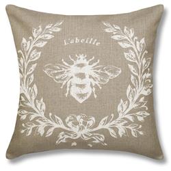 Picture of 123 Creations CS049PLT Taupe Bee Linen Pillow
