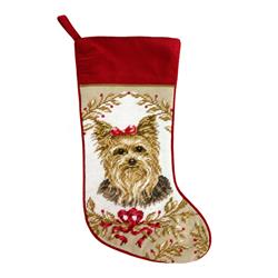 Picture of 123 Creations C965-17 Yorkie Needlepoint Stocking