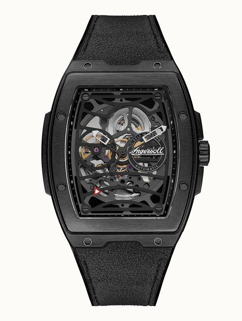 I12307 The Challenger Black Skeleton Dial Automatic Mens Watch