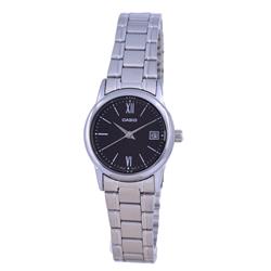 Picture of Casio LTP-V002D-1B3 Black Dial Stainless Steel Analog Quartz Women Watch&#44; Blue