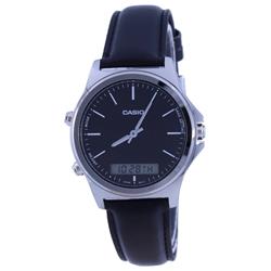 Picture of Casio MTP-VC01L-1E Analog Digital Black Dial Leather Strap Men Watch&#44; Blue