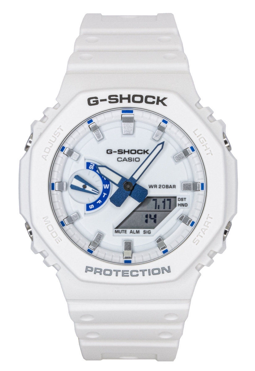 GA-2100HDS-7A G-Shock Analog Digital Resin Strap White Dial Quartz 200 m Mens Watch