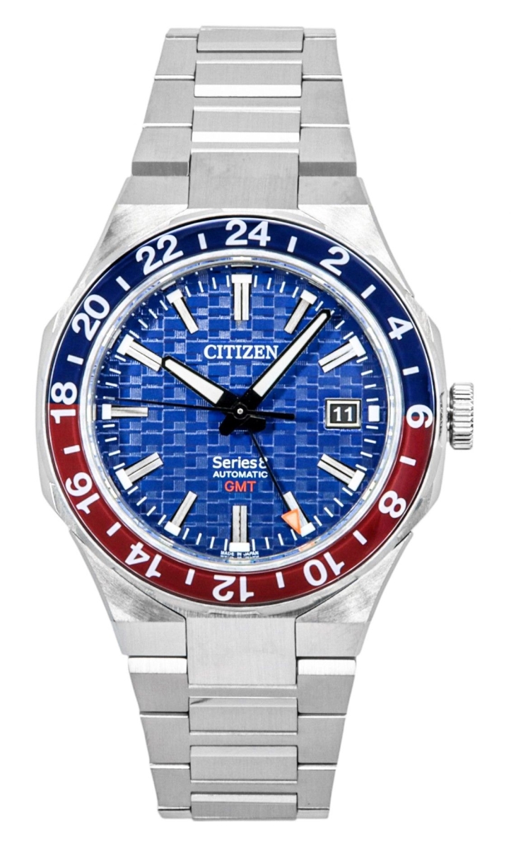 NB603059L Series 8 880 GMT Stainless Steel Blue Dial Automatic 100 m Mens Watch