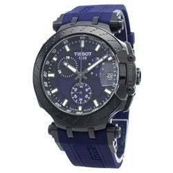 T115.417.37.041.00 T-Race Chronograph Quartz Men Watch, Blue -  Tissot