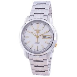 SNKL77K1 5 Automatic White Dial Men Watch, Black