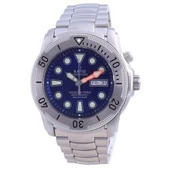 1068MD96-34VA-BLU Free Diver Helium-Safe Automatic 1000M Men Watch, Black -  Ratio