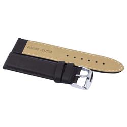 Picture of Seiko LS11 22 mm Men Dark Brown Ratio Brand Leather Strap, Black