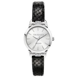 Picture of Trussardi R2451142501- T-Original Silver Dial Leather Strap Quartz Women Watch&#44; Black