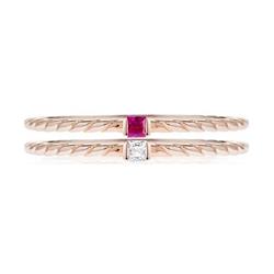 Picture of Morellato Plus Accessories SAHA16014- 14 mm 1930 Rose Gold Tone Sterling Silver Women Ring&#44; White