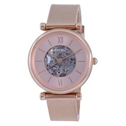 Picture of Fossil ME3175 Carlie Rose Gold Tone Stainless Steel Automatic Women Watch&#44; Blue